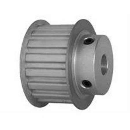 B B MANUFACTURING 17L100-6FA6, Timing Pulley, Aluminum, Clear Anodized 17L100-6FA6